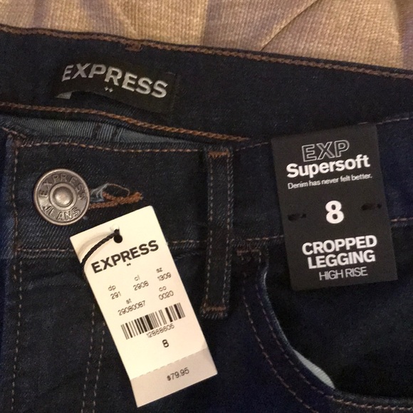 Express cropped leggings size 8 (high rise) - Picture 2 of 5